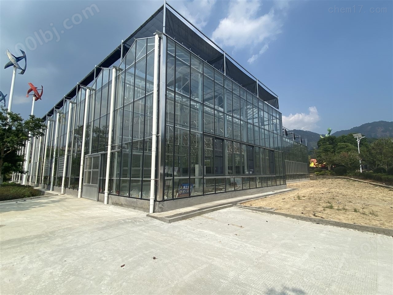 异形玻璃温室生产