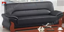 【南荣家具】沙发NR-T302西皮新中式三人位办公沙发商务接待沙发办公室会客室